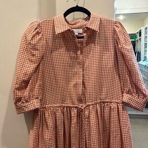 Hunter Bell McCauley dress size small orange check